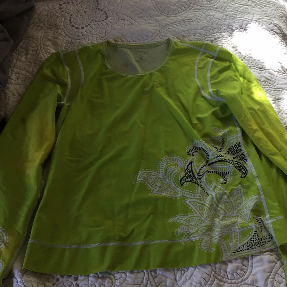 Green Floral Long Sleeve